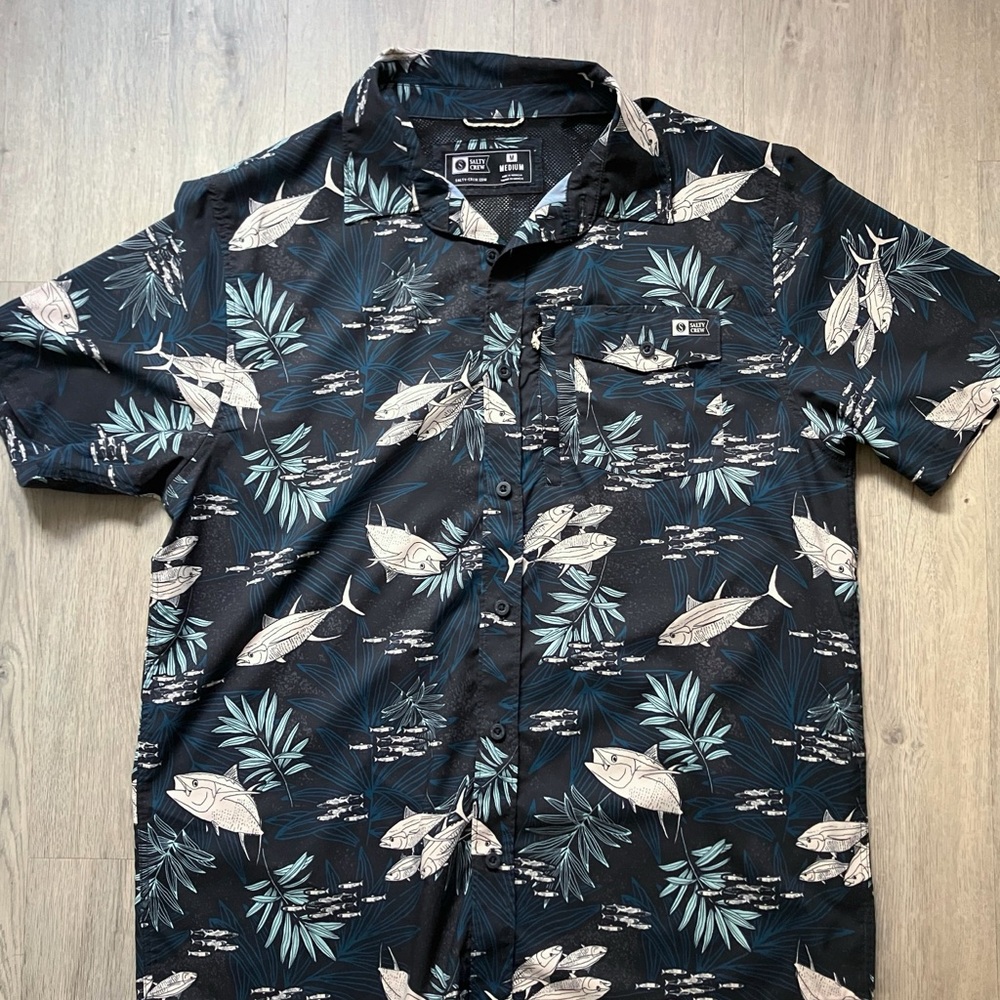 Salty Crew - Flagship UV Button Up Shirt - Navy